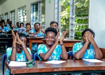 élèves d'Immaculée conception Libreville