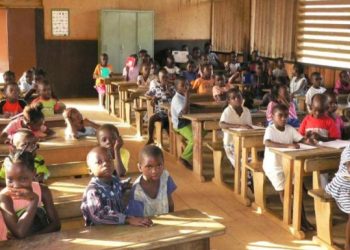 Photo illustrative d'élèves d'une école publique gabonaise @GMT