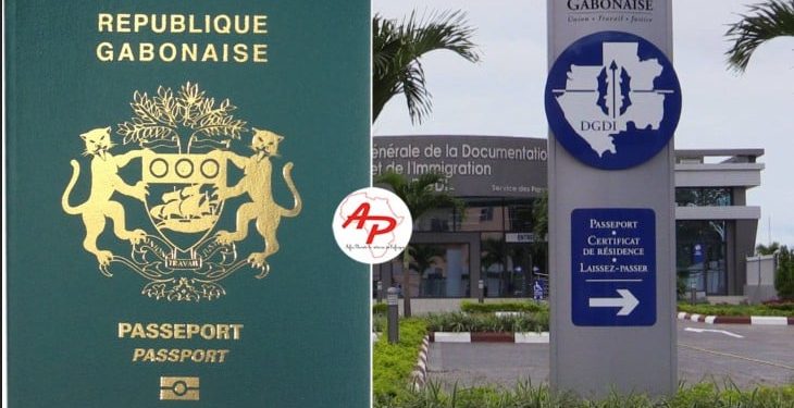 Photo du passeport gabonais et la DGDI @Afroplanet