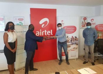 Sylvère BOUSSAMBA, président d’Ogooué Labs et Kamal OKBA, DG Airtel Gabon