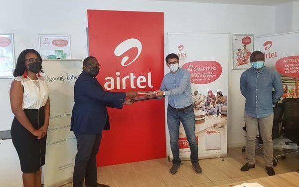 Sylvère BOUSSAMBA, président d’Ogooué Labs et Kamal OKBA, DG Airtel Gabon