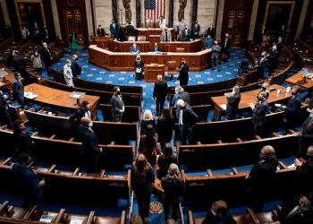 Les élus en pleine session de certification de la victoire de Joe Biden
