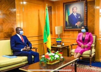 Gabon : le nouveau délégué général du groupe Eramet, Loïse Tamalgo chez Ossouka Raponda