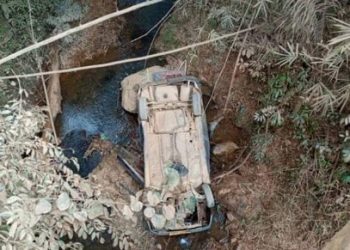 voiture accidentée de la Lopé