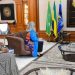 Savina Ammassari et Oulimata Sarr autour d'Ali Bongo Ondimba