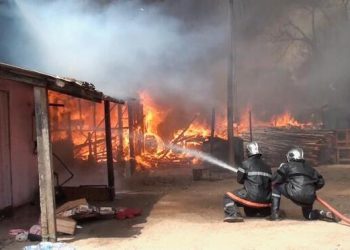 Cinq maisons brulées par incendie au quartier Château à Port-Gentil