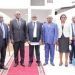Noël Mavouroulou, le DGA de FINAM-Gabon et les responsables de la province de la Nyanga à l'inauguration de FINAM Tchibanga la première banque provinciale