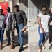 Walvyna Fransca Tonda libérée, elle est à gauche avec son avocate Me Nadia Welbani à l'extrême droite
