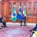 José Marcos Nogueira Viana du Brésil, avant la France et l'Inde, l'un des trois ambassadeurs en tête à tête avec le président Ali Bongo Ondimba