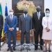 La délégation du Commonwealth conduisant la mission d'évaluation de l'entrée du Gabon au sein de cette organisation