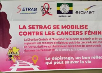 Le logo de la campagne de dépistage des cancers féminins gratuits à la Setrag