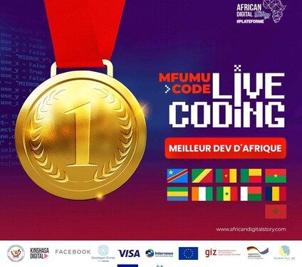 Le visuel de l'événement pour les membres du top 3 des meilleurs codeurs africains