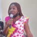 La donatrice Mme Lynn SheryLa donatrice Miyendzi épse Edou, ancienne Miss Gabon 2004 contribue à engager socialement l'église