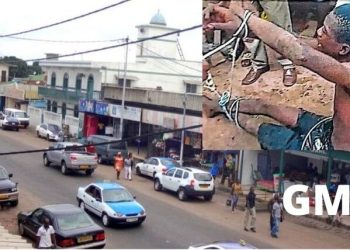 Le voleur prisben flagrant délit et tabassé par les populations du quartier Tois-Filaos à Port-Gentil