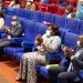 Le Gouverneur de la Province de l'Estuaire, Marie Françoise Dikoumba, assistant à la célébration de la Journée Africaine de la Statistique