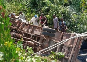 L'accident ayant fait 6 morts et des personnes blessées entre Lastourville et Mounana, entre les villages Lipaka et Tsiti