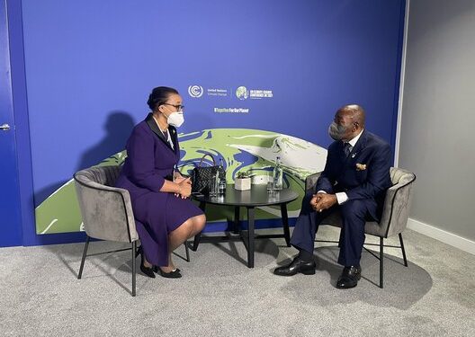 Ali Bongo Ondimba a devisé avec la SG du Commonwealth Patricia Scotland