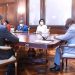 La présidente de la Cour constitutionnelle, Marie-Madeleine Mborantsuo venue annoncer au président Ali Bongo Ondimba la célébration du 30ème anniversaire de son institution