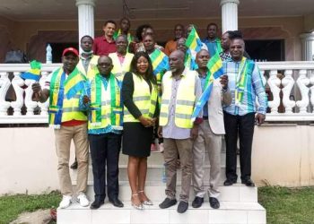 Les membres du Copil Citoyen dans le Haut-Ogooué lors du lancement de leurs activités