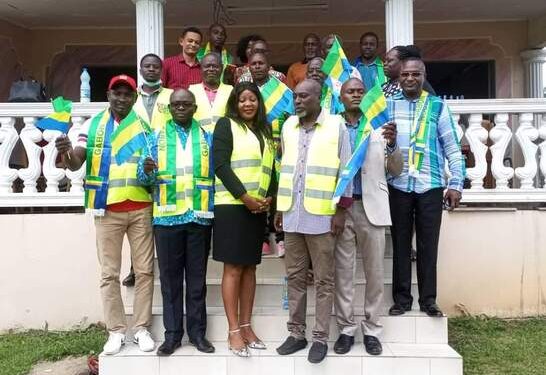 Les membres du Copil Citoyen dans le Haut-Ogooué lors du lancement de leurs activités