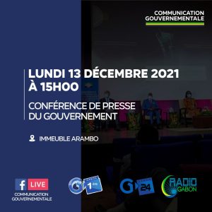 Affiche officielle de la Conférence de presse gouvernementale du 13 décembre 2021