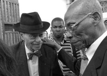 Décès Jean Marc Ekoh ici à droite avec Eloi Rahandi Chambrier