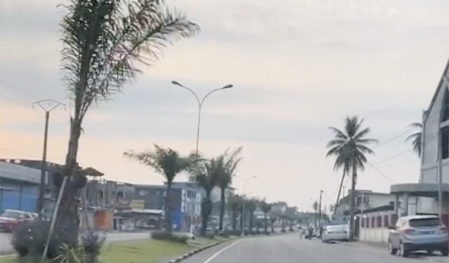 Un artère de Libreville le 15 décembre dernier lors de la première opération villes mortes réussie à l'appel du Copil Citoyen