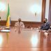 Ali Bongo Ondimba a reçu en audience le Premier ministre et le ministre de la Santé à son cabinet