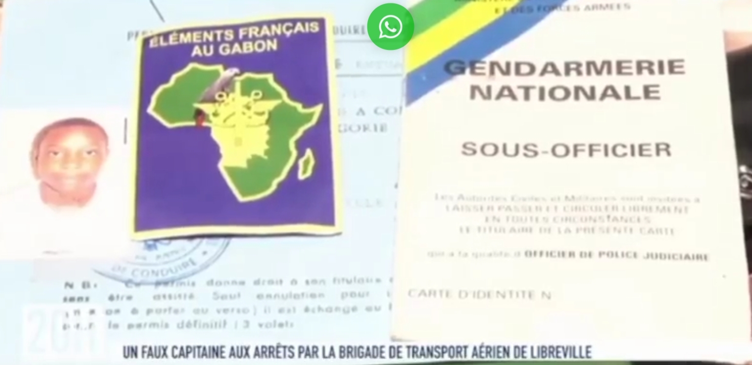 La fausse carte professionnelle militaire française trouvée chez le faux capitaine de gendarmerie