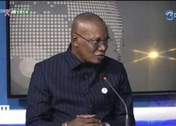 Gustave Mayi, le nouveau DG de la SEEG lors d'un passage sur le plateau de Gabon 1ère