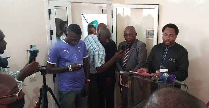 Le Révérend Prophète Max Alexandre Ngoua Coordonnateur de l'OCP qui a décidé d'honorer la presse lors du Dîner des ondes de la Paix