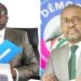 Jean Norbert Diramba à gauche et Jean Pierre Doukaga Kassa, les anciens cadres du parti Les Démocrates, nouveaux ministres démissionnent de leur parti