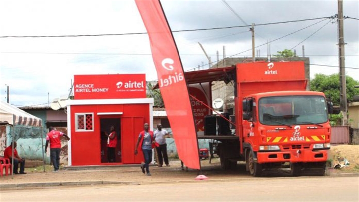 Une agence d'Airtel money à Libreville