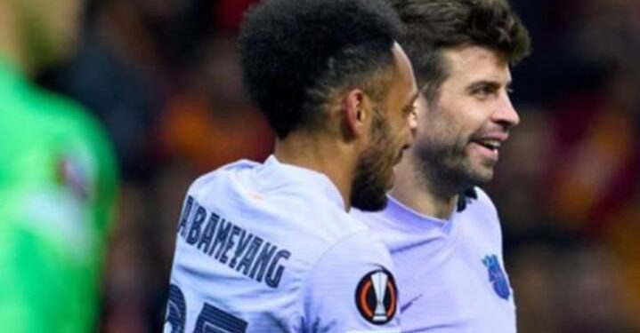 Pierre-Emerick Aubameyang valide le ticket des quarts de finale du Barça face à Galatasaray