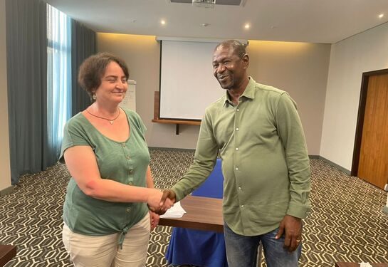 Desiré Ename d'Echos du Nord a élu nouveau président de l'UPF Gabon