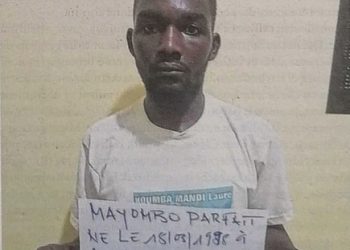 Parfait Mayombo le présumé violeur d'une mineure malade mentale à Mouila