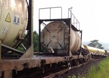 Setrag annonce le déraillement d'incident de train sur la voie ferrée