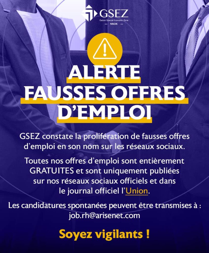 Appel de GSEZ à la vigilance contre les fausses annonces d'emploi