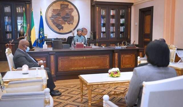 Ali Bongo Ondimba et le Premier ministre Ossouka Raponda parlent de diplomatie