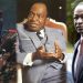 L'ancien président Blaise Compaoré ( à droite) condamné à perpétuité pour l'assassinat de Thomas Sankara à l'extrême droite avec la complicité d' Houphouët Boigny au centre