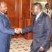 Léon Nzouba, à droite, haut-commissaire de la République, accusé de corruption
