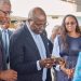Le ministre du Commerce et des PME, Yves Fernand Manfoumbi prenant une part active au forum de l'agriculture organisé par Okoumé Capital