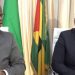 Michael Moussa Adamo, et son homologue santoméenne, Edite Ten Jua lors de la suppression de visa entre le Gabon et Sao Tomé-et-Principe