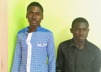 Terrence Ndong-Ondo, 18 ans et Mounguengui-Mounguengui, 21 ans, les jeunes gabonais qui tué et jeté Cédric Okaké dans un lac pour avoir bu trois bières sans les payer