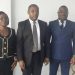 J-François Yanda le promu (à droite), et Zéphirine qui lui succède à gauche la direction générale du Commerce
