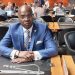 Le ministre du Commerce du Gabon Yves Fernand Manfoumbi à la clôture de la 12e Conférence ministérielle de l'OMC sous fond de résolutions satisfaisantes