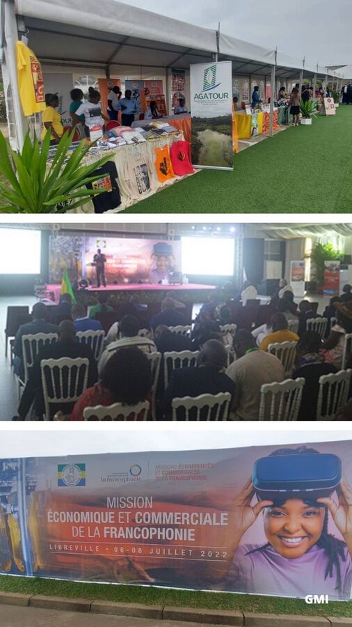 Quelques images de la mission économique de la Francophonie à Libreville le 07 juillet 2022