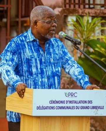 Le vice-président Christian Oddou Mba lors de son allocution de circonstance