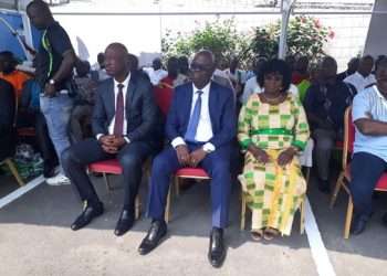 Le Général Kouakou Nicolas, l'ambassadeur de Côte d’Ivoire au Gabon lors de la célébration des festivités du 62e anniversaire d'indépendance de la Côte d’Ivoire