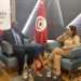 Le ministre du Commerce Yves Fernand Manfoumbi et son homologue tunisienne Mme Fadhila Rabhi Ben Hamza en marge du sommet de la TICAD 8
